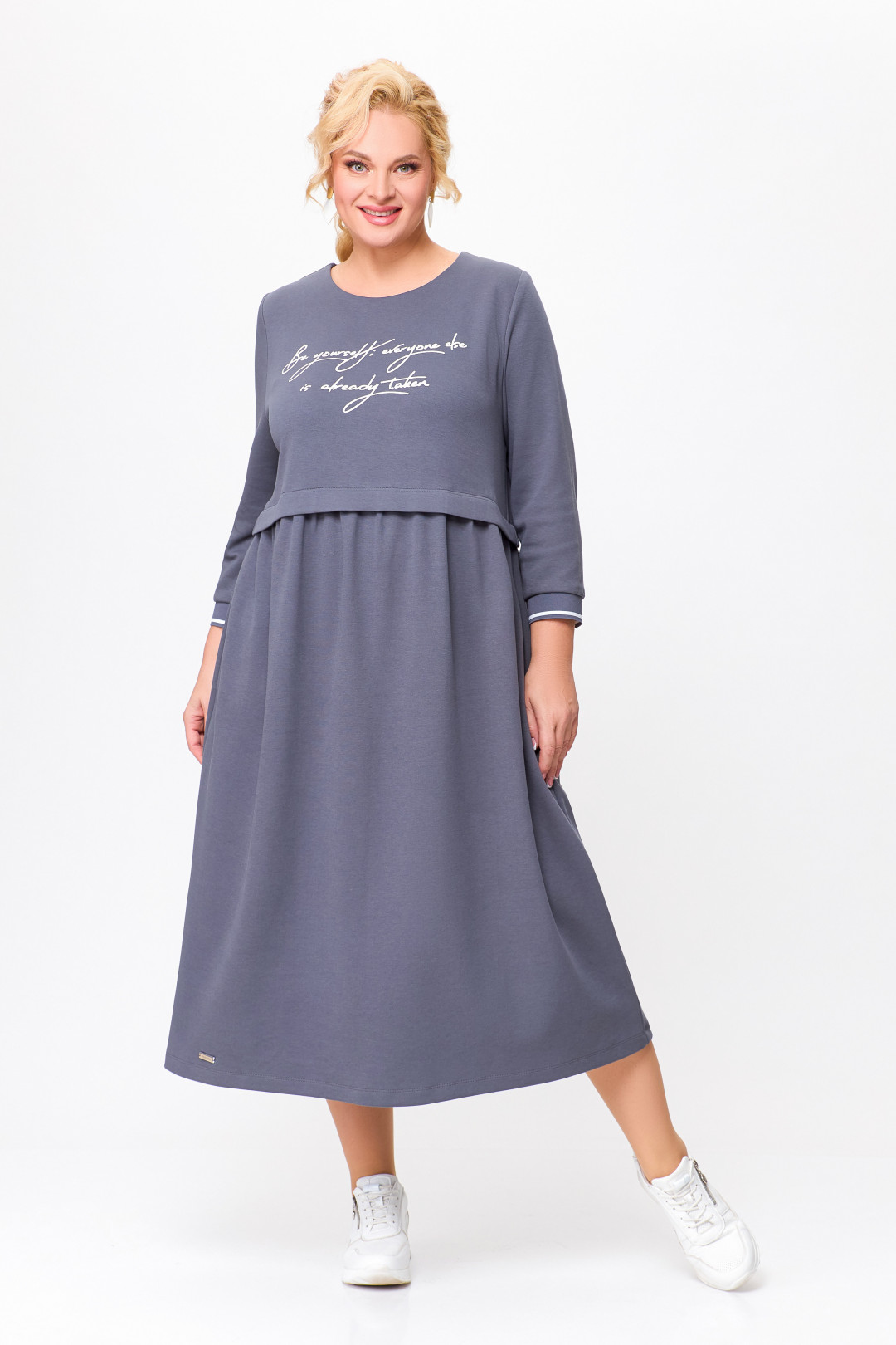 Платье Swallow 696 графит - фото 2